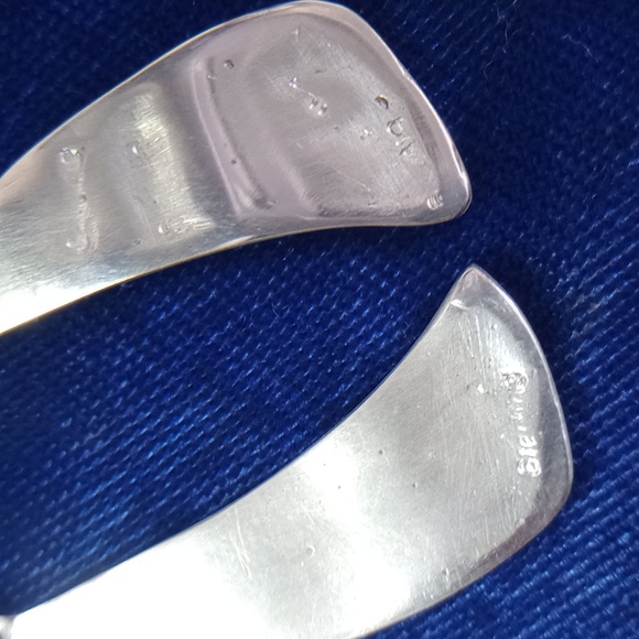 Sterling Silver Overlay Tribal Claw Design Dangle Earrings - Picture 7 of 13